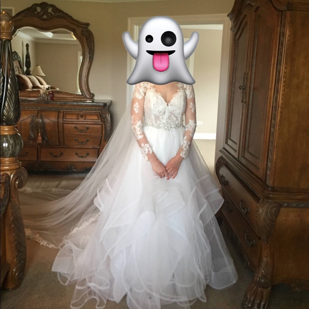 HAYLEY PAIGE 2015 WEDDING GOWN CUSTOM CRYSTAL BELT